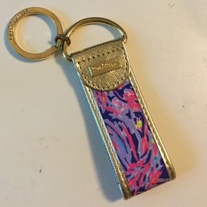Lilly Pulitzer key fob shrimply chic